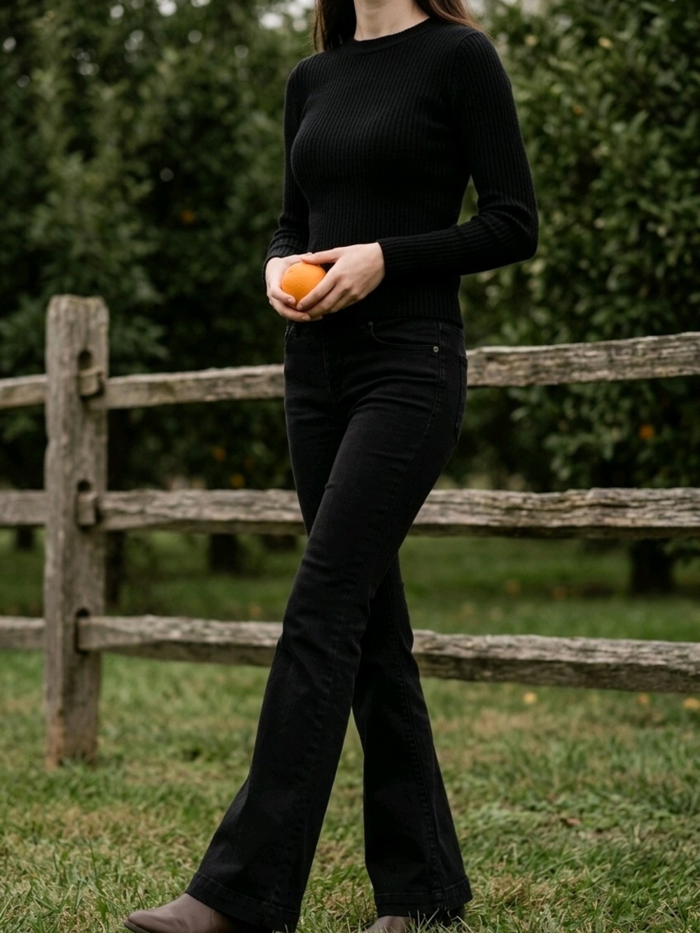 Free People Black Flare Jeans